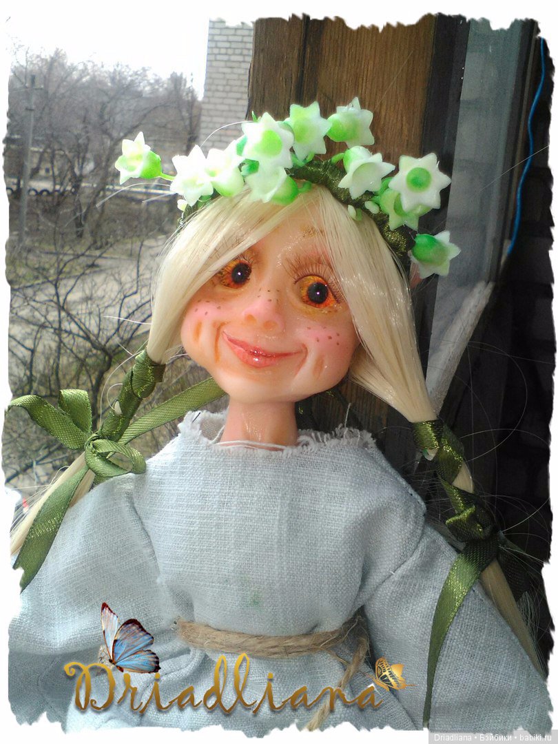 Авторская кукла Дриадка "Веснянка" (фото 3)