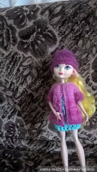 Вязание спицами одежды для кукол ЭАХ