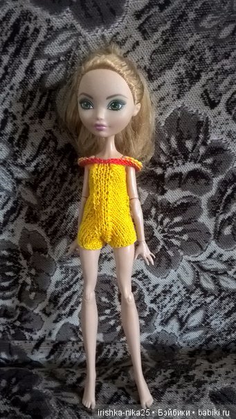 Вязание спицами одежды для кукол ЭАХ