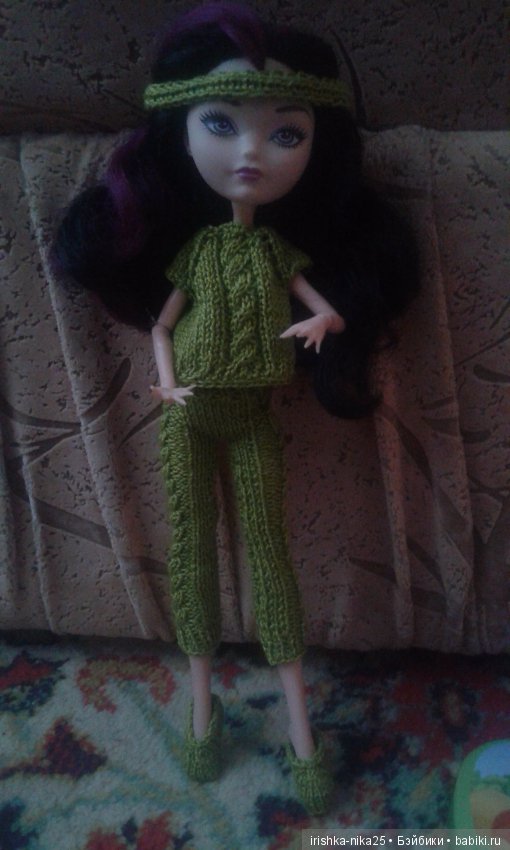 Вязание спицами одежды для кукол ЭАХ (фото 10)