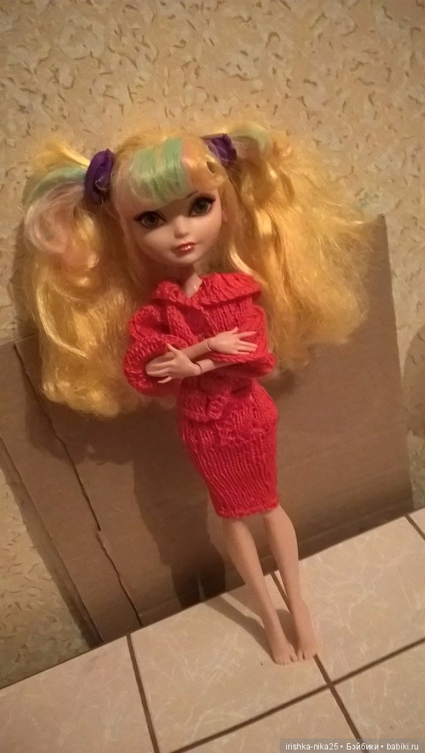 Вязание спицами одежды для кукол ЭАХ