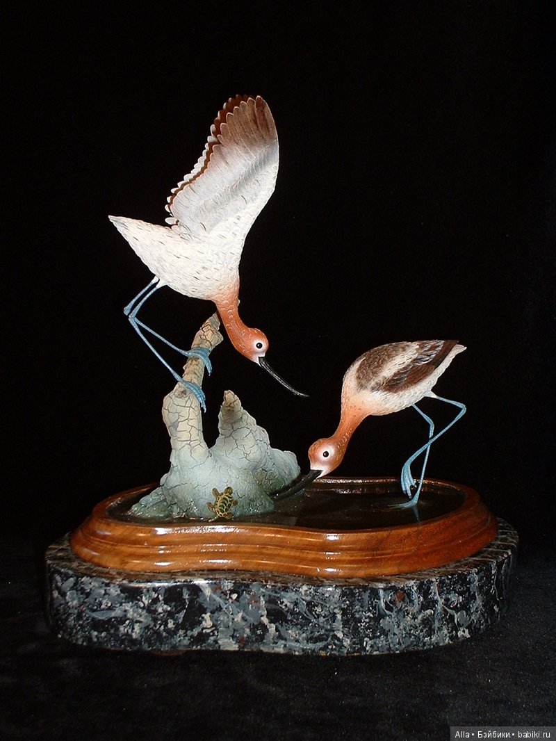 Деревянные скульптуры птиц от скульптора Tim McEachern