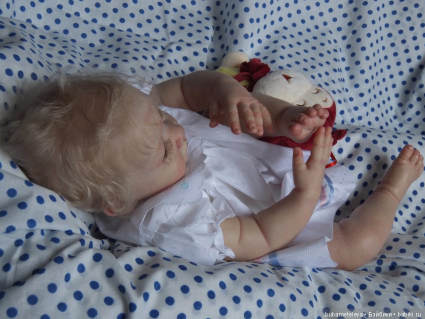 ...Кудри белоснежные, пышные и нежные. Кукла реборн