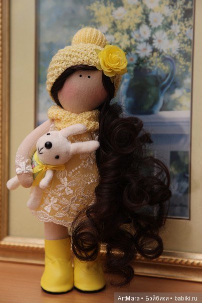 Текстильные интерьерные куклы ручной работы (фото 3)