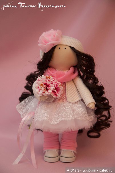 Текстильные интерьерные куклы ручной работы (фото 10)