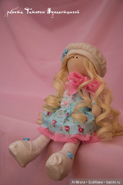 Текстильные интерьерные куклы ручной работы (фото 7)