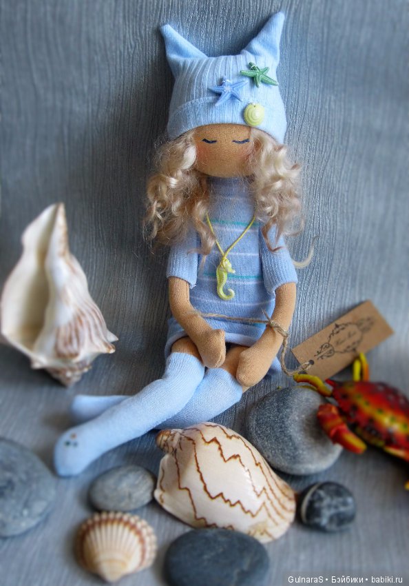 Текстильная авторская кукла (фото 9)