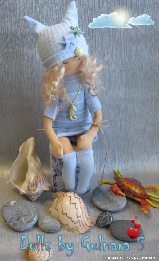 Текстильная авторская кукла (фото 7)