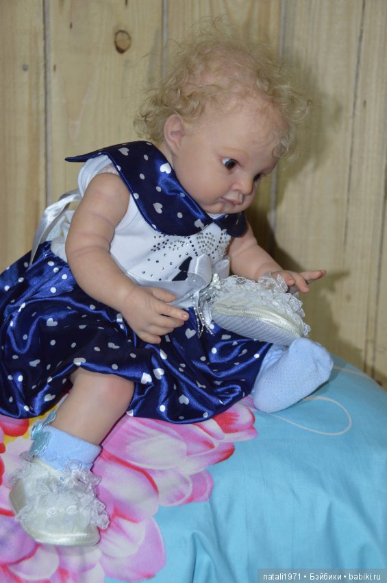 Дея, или нежный одуванчик, малышка реборн Poppet от Adrie Stoete