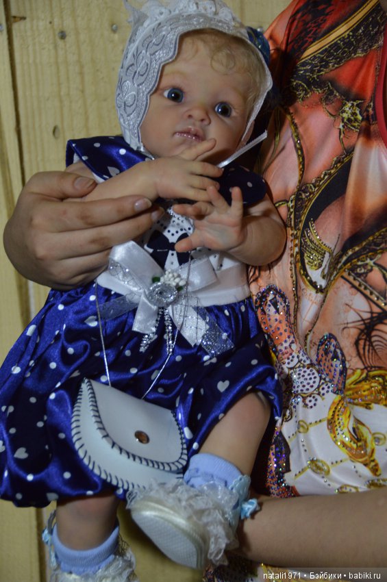 Дея, или нежный одуванчик, малышка реборн Poppet от Adrie Stoete (фото 5)