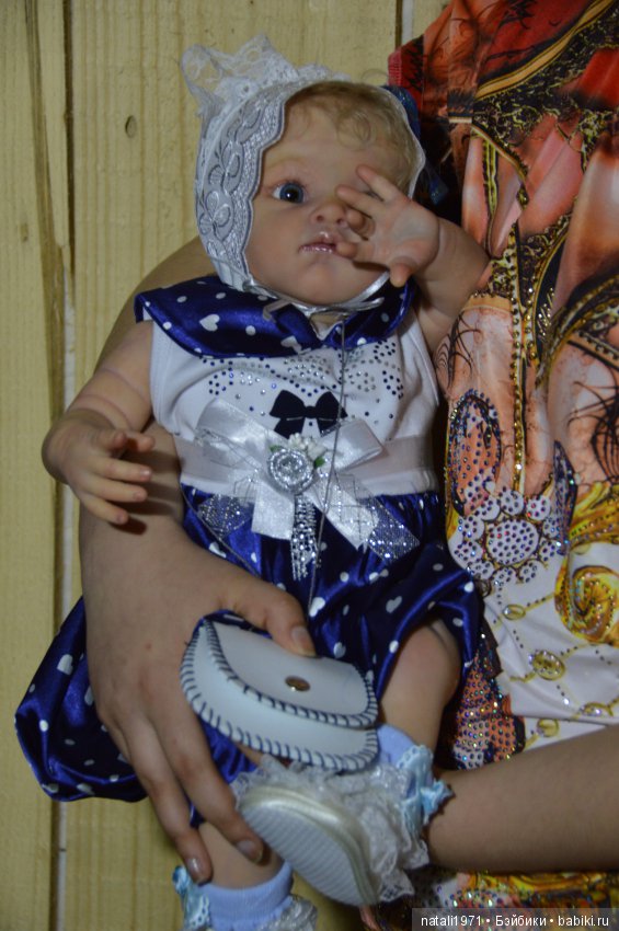 Дея, или нежный одуванчик, малышка реборн Poppet от Adrie Stoete (фото 3)