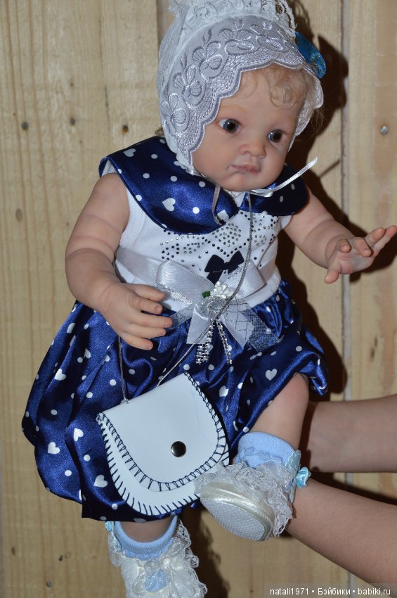 Дея, или нежный одуванчик, малышка реборн Poppet от Adrie Stoete (фото 8)