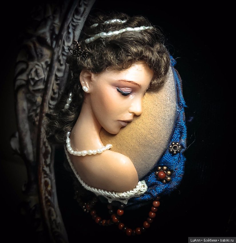 Кукольные скульптурные брошки (фото 8)