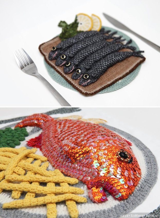 Почти съедобные блюда крючком от художницы Кейт Дженкинс (фото 6)