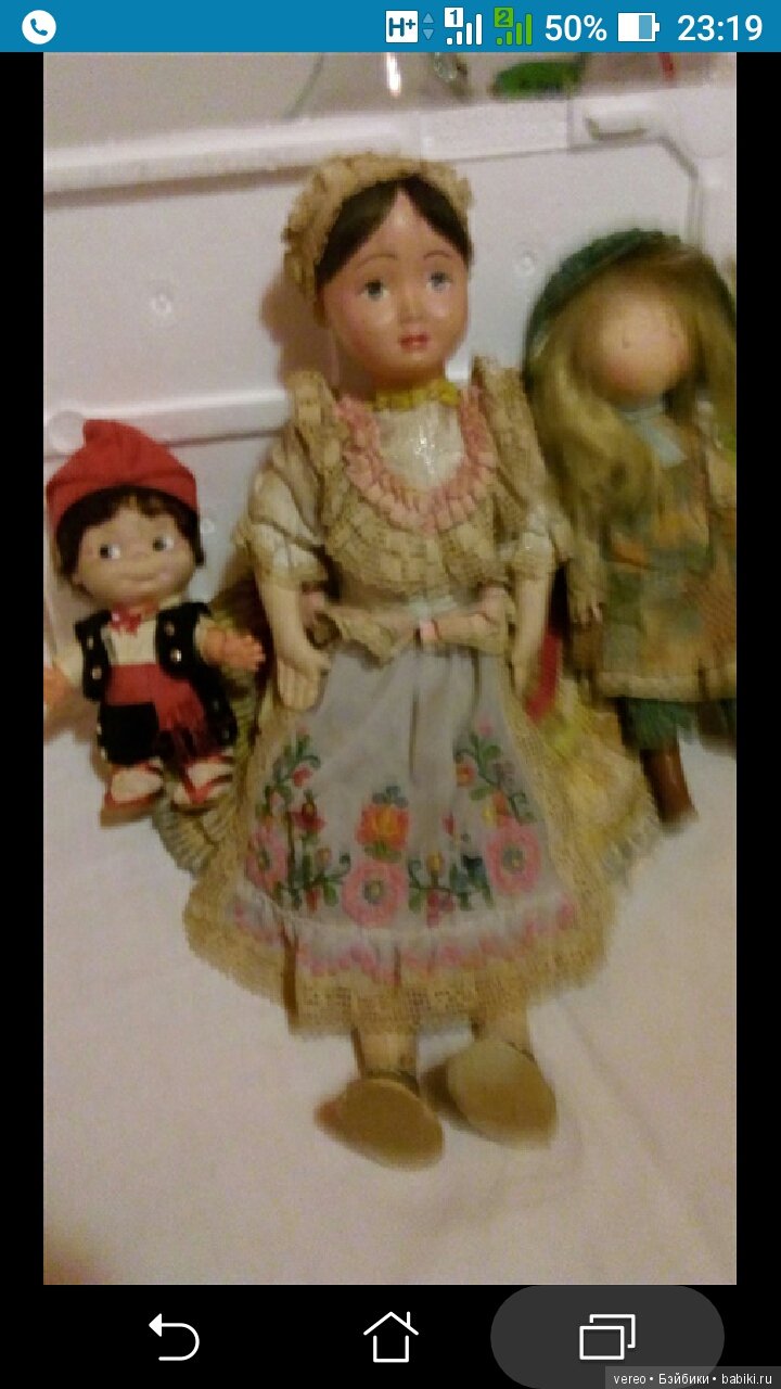 Помогите, кто может с опознанием итальянской антикварной куклы