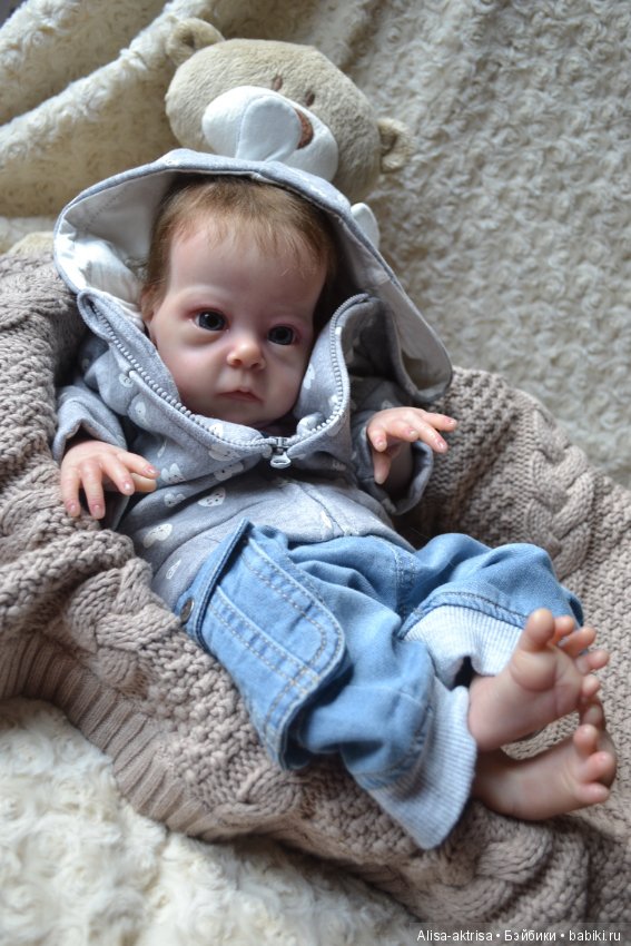 Моя любимка реборн Сашенька. Весенняя фотосессия пока в домашних условиях (фото 8)