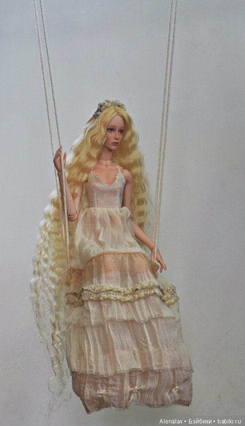 Амелия - авторская шарнирная кукла ооак, полиуретан