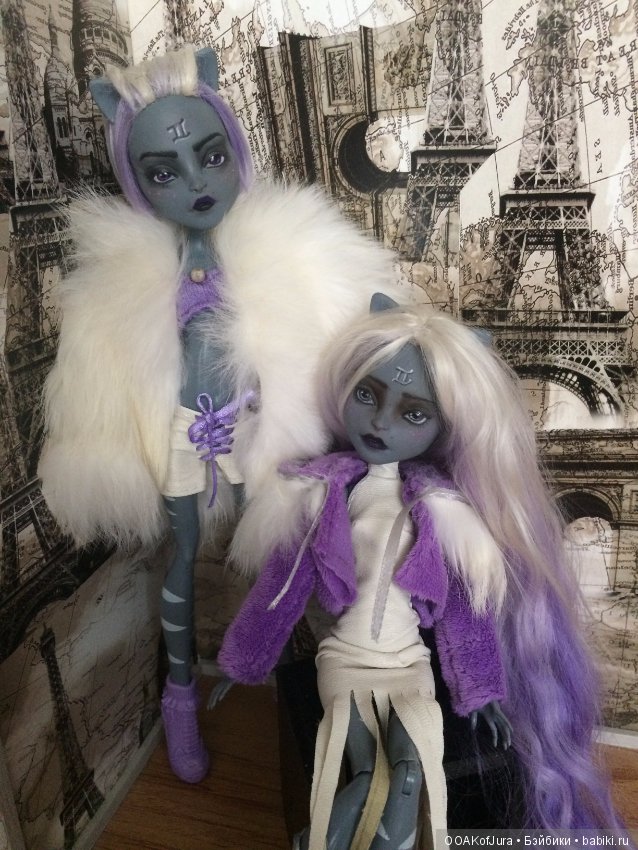 Дуэт L'Amour — ООАК Monster High и Ever After High: репейнт