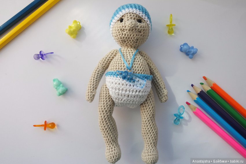 Малыш Лёшик — Вязаные игрушки и амигуруми: крючком (фото 2)