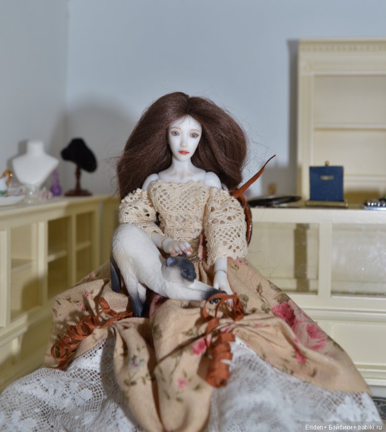 Женевьева. Авторская кукла 1/12 Юлии Семенченко