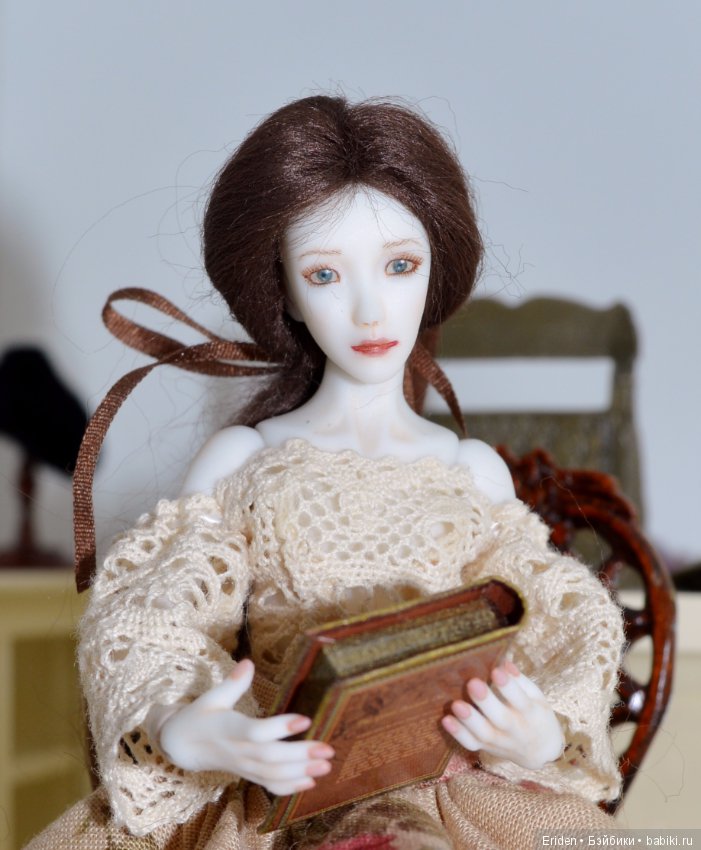 Женевьева. Авторская кукла 1/12 Юлии Семенченко (фото 3)