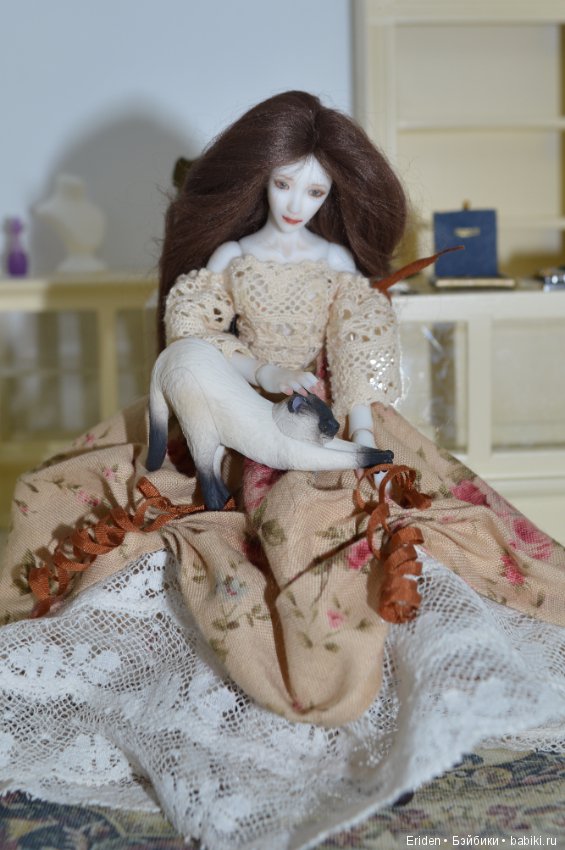 Женевьева. Авторская кукла 1/12 Юлии Семенченко