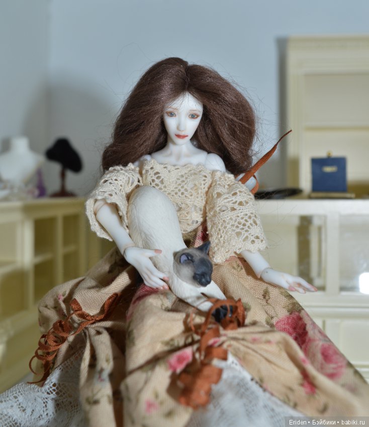 Женевьева. Авторская кукла 1/12 Юлии Семенченко (фото 9)