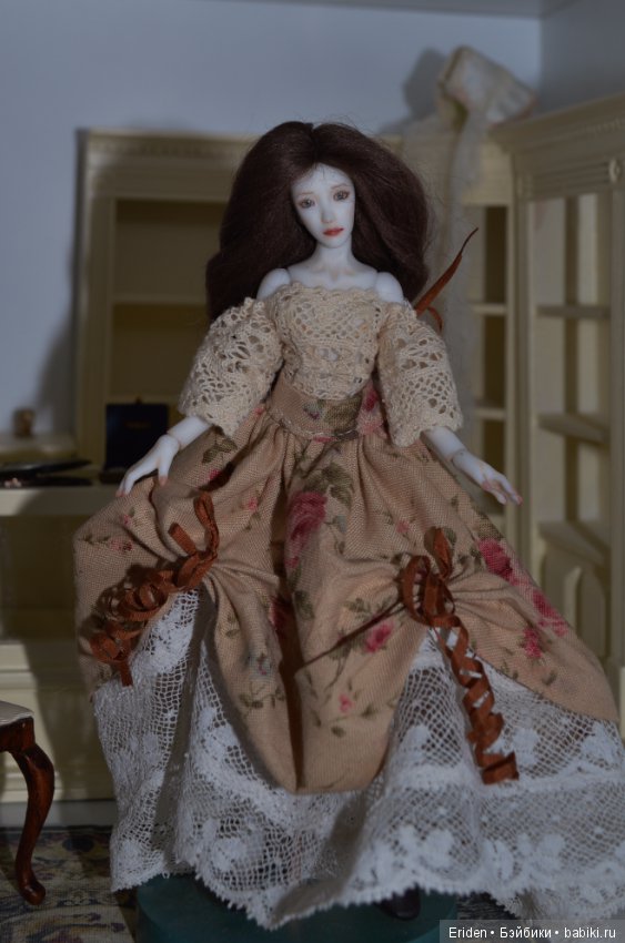 Женевьева. Авторская кукла 1/12 Юлии Семенченко