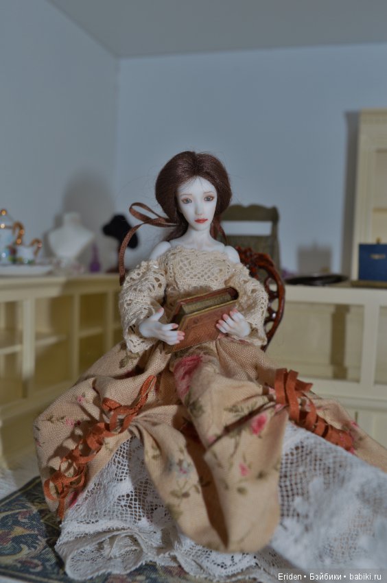 Женевьева. Авторская кукла 1/12 Юлии Семенченко (фото 4)