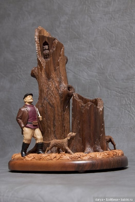 Фигурки из дерева тульского мастера Александра Борзова