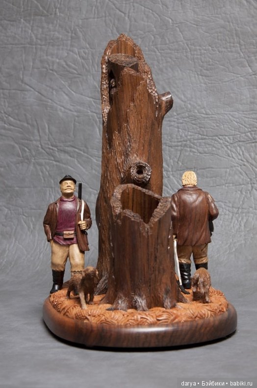 Фигурки из дерева тульского мастера Александра Борзова