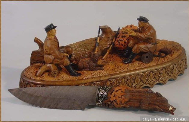 Фигурки из дерева тульского мастера Александра Борзова