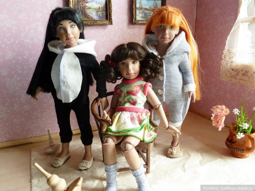 Мои Лиэнночки на прогулке и дома