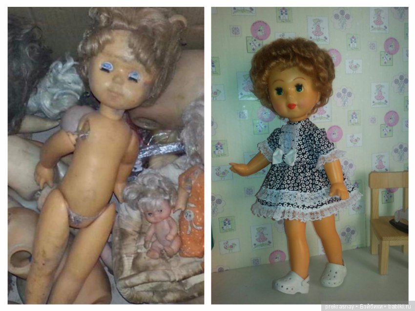 Мои куклы. До и после — Реставрация и преображение кукол: ремонт (фото 8)