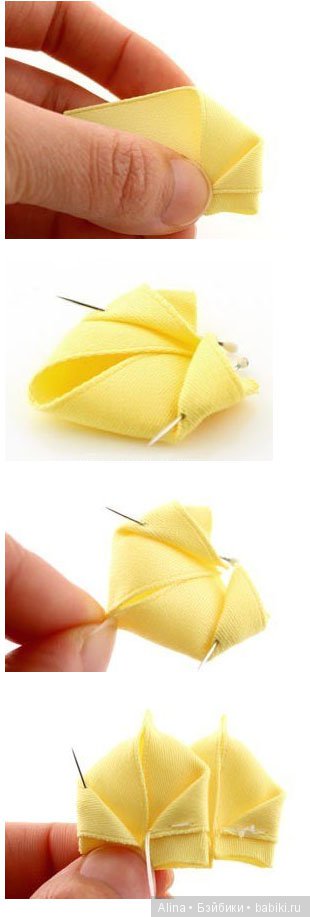 Красивые цветы из ткани с мастер классами