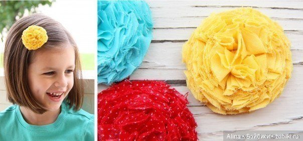 Красивые цветы из ткани с мастер классами