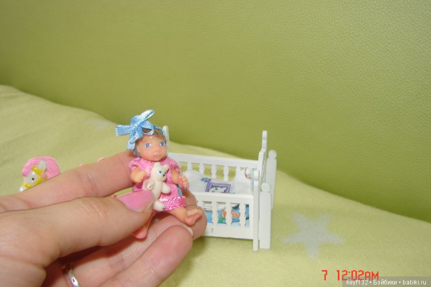 Маленькая Ася — Авторские миниатюрные куклы: лепка (фото 4)