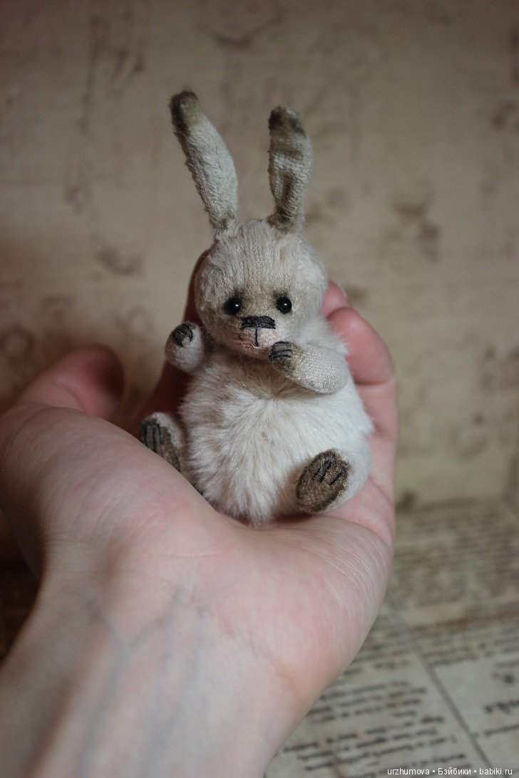 Маленький кролик, игрушка ручной работы