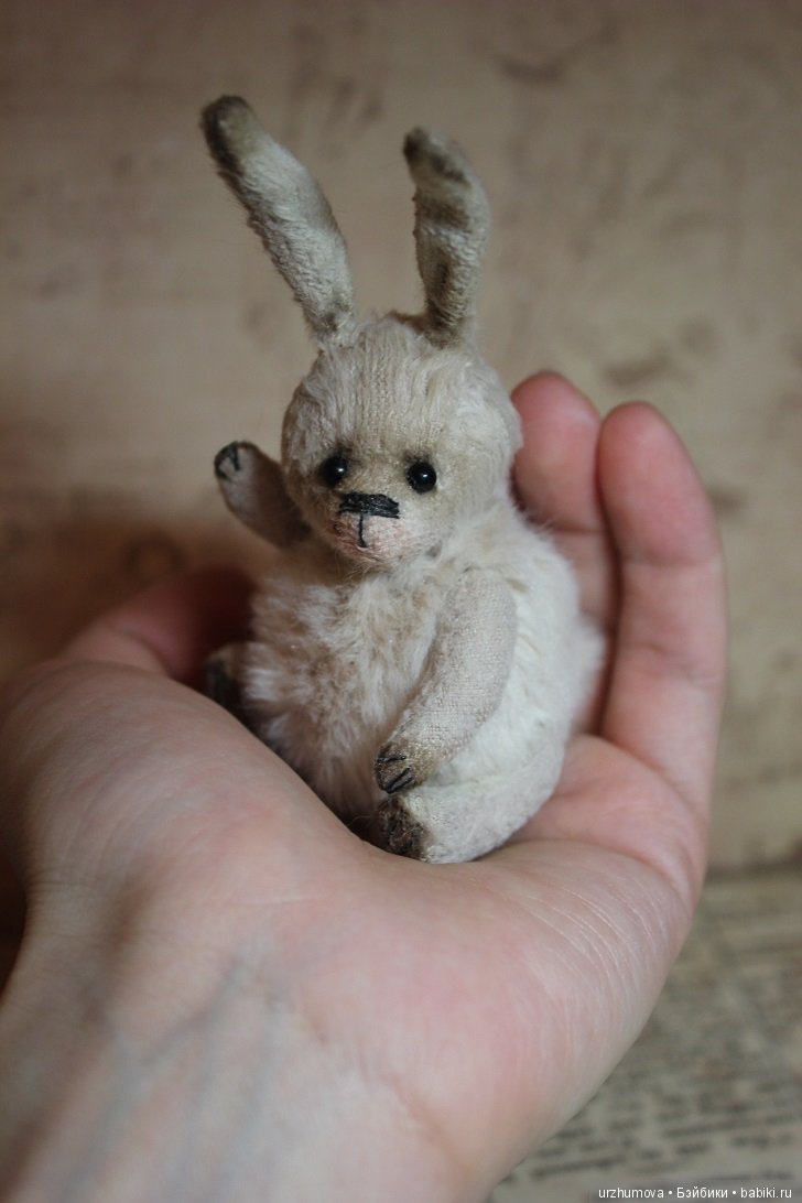 Маленький кролик, игрушка ручной работы (фото 5)