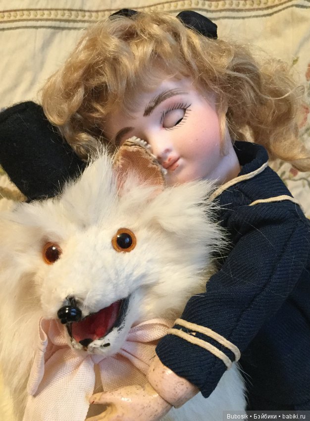 Нюсик и Месье Шпиц - Крошечная антикварная кукла от Steiner серии С