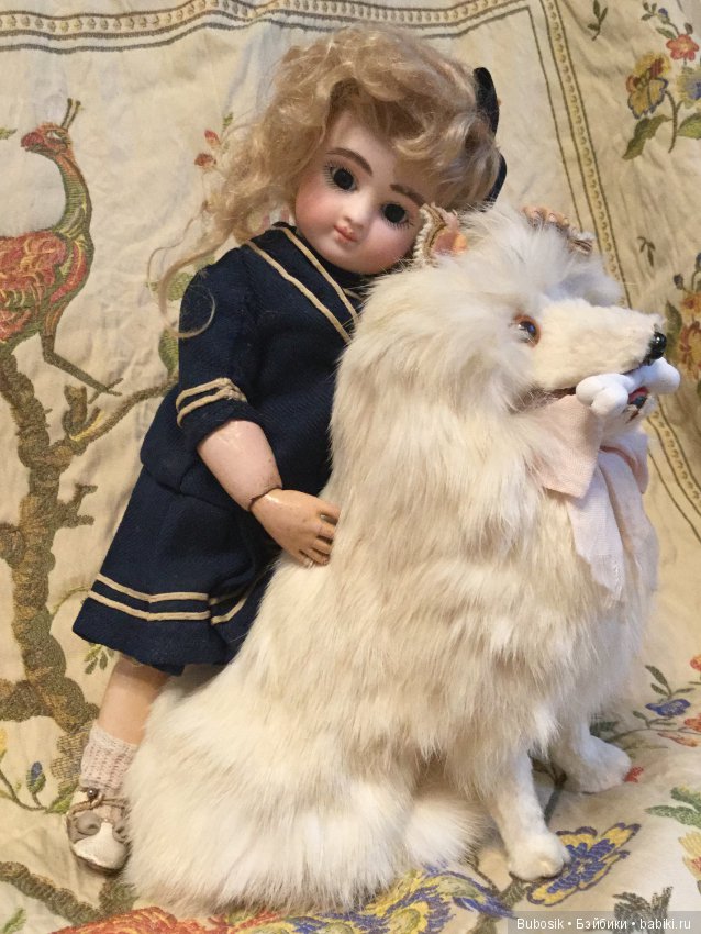 Нюсик и Месье Шпиц - Крошечная антикварная кукла от Steiner серии С (фото 3)