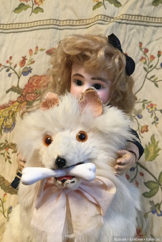 Нюсик и Месье Шпиц - Крошечная антикварная кукла от Steiner серии С (фото 5)