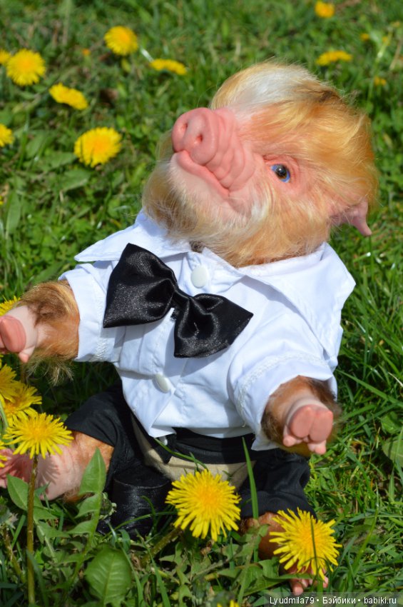 Мастерская Людмилы Скрылёвой. Малыш реборн пигги-свинка или мой настоящий джентельменчик (фото 4)