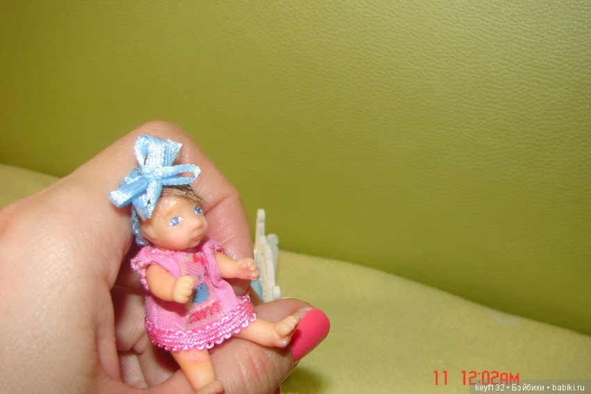 Маленькая Ася — Авторские миниатюрные куклы: лепка