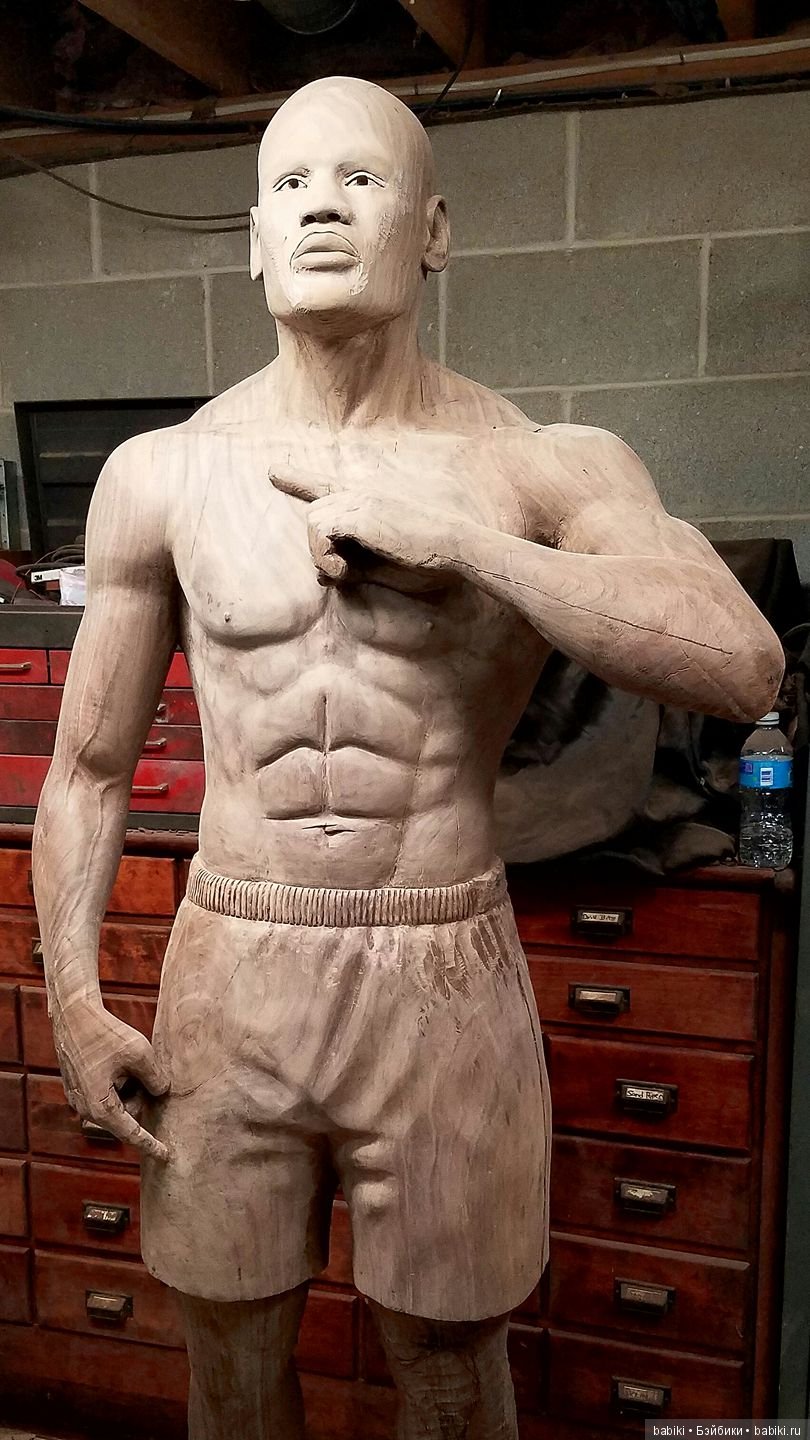 Флойд Мейвезер в дереве — Авторские куклы из дерева (фото 8)