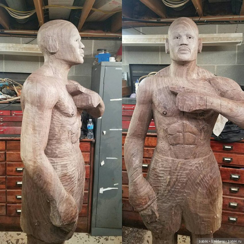 Флойд Мейвезер в дереве — Авторские куклы из дерева (фото 6)