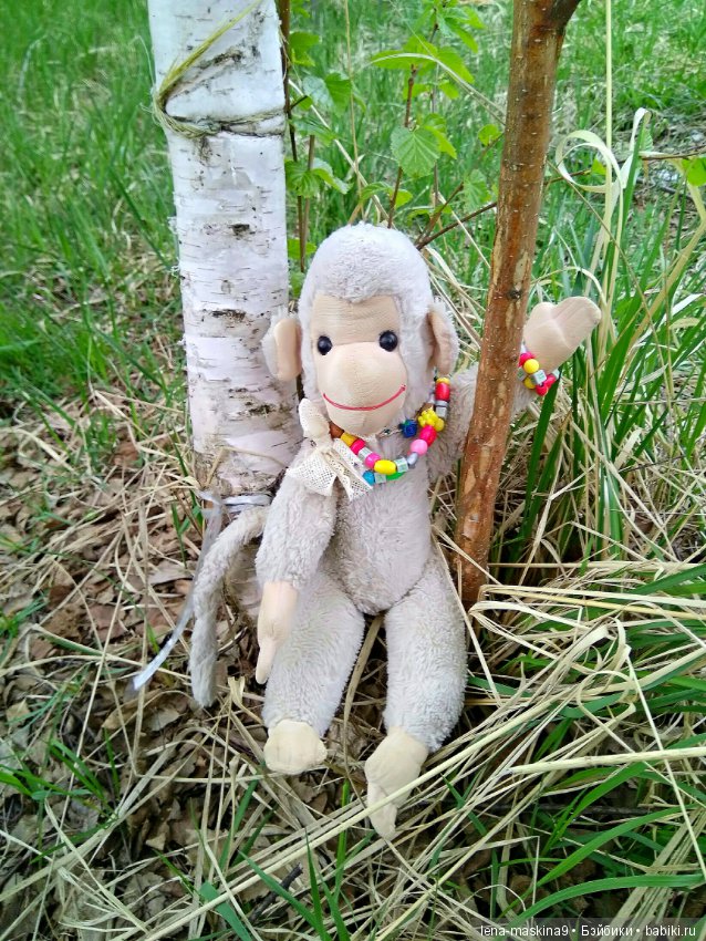 Анфиска (винтажная обезьянка) на природе в Мещере (фото 7)