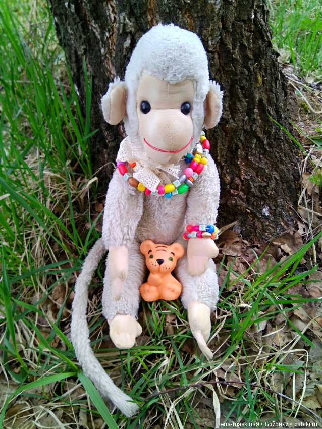 Анфиска (винтажная обезьянка) на природе в Мещере (фото 9)