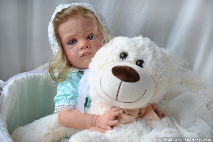 Моя голубоглазая красавица! Кукла реборн Шурочка