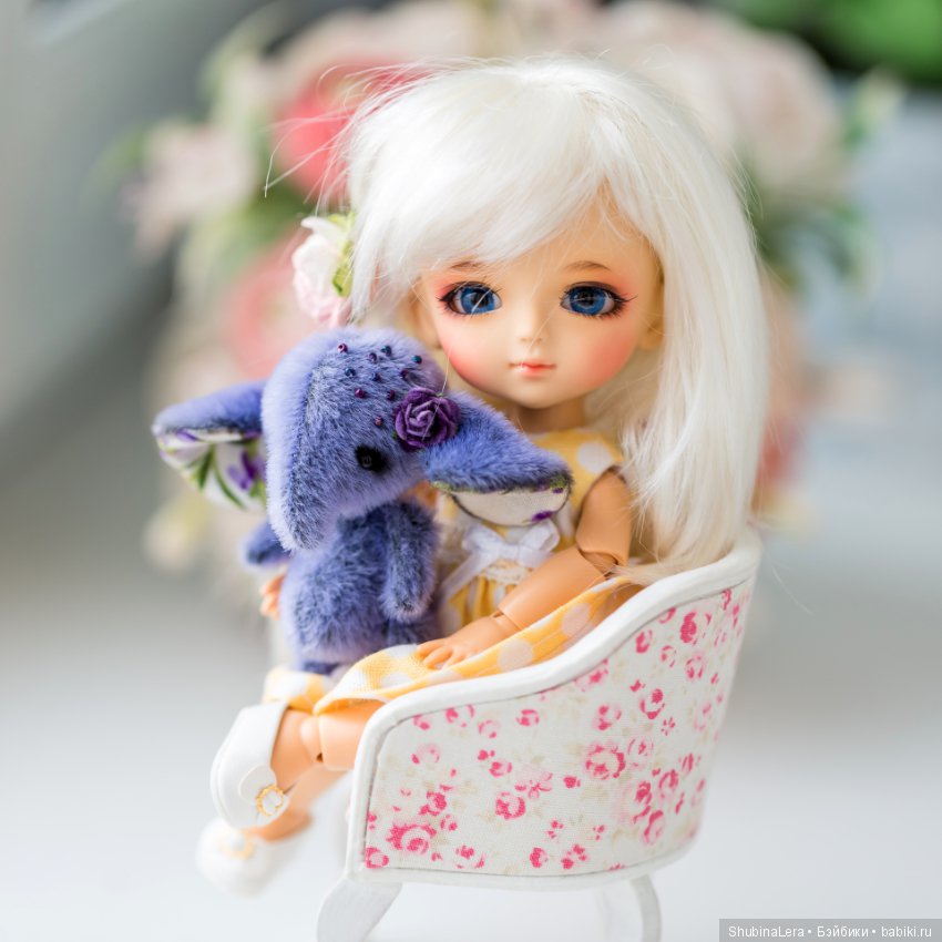 Лавандовый слоник, игрушка ручной работы (фото 6)